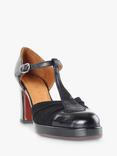 Chie Mihara Dajud Leather Heeled Sandals, Black