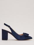 Phase Eight Suede Bow Detail Slingback Court Shoes