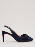 Phase Eight Twist Front Pointed Toe Shoes, Navy