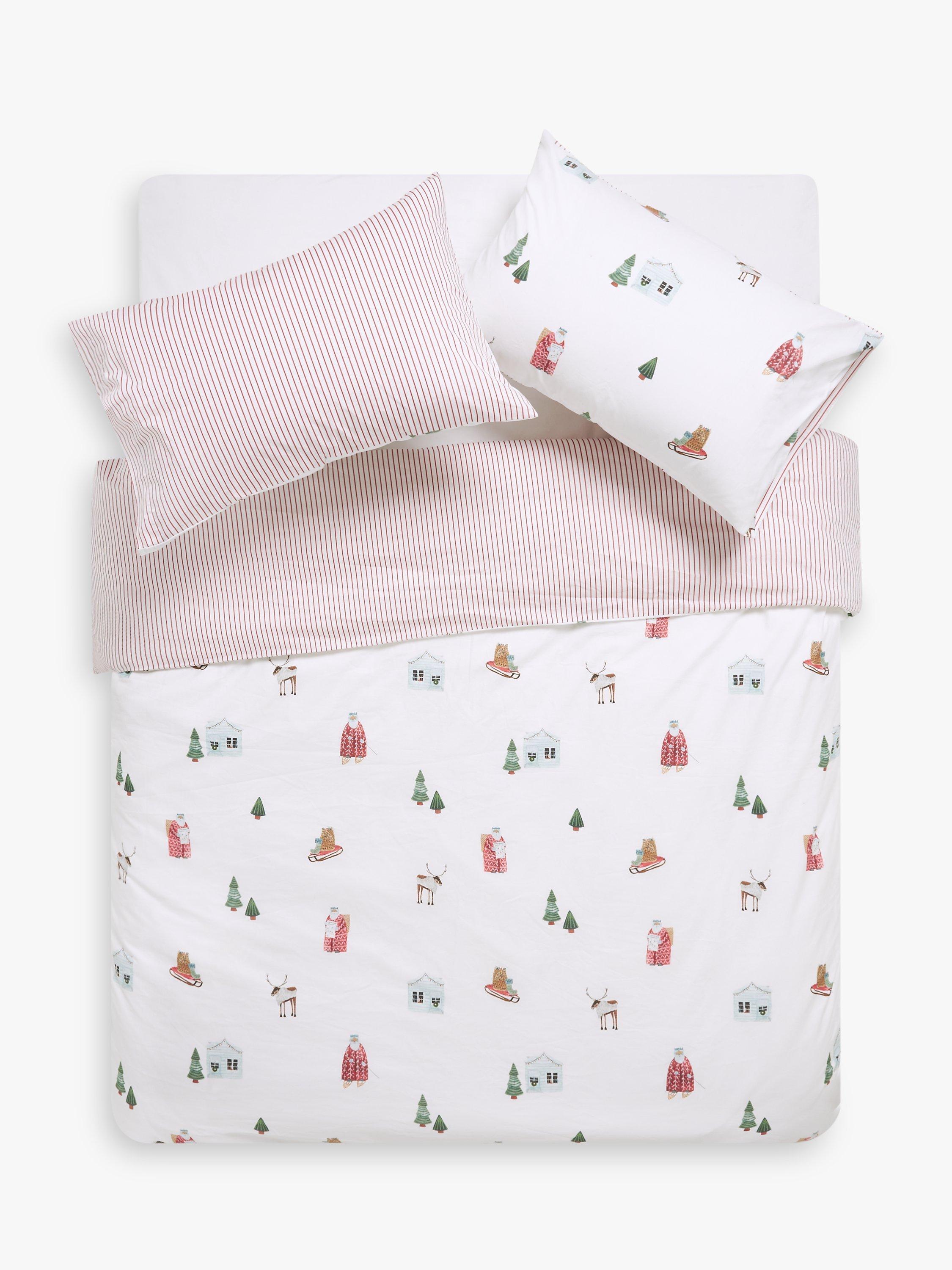 John Lewis Santa on Skis Duvet Cover Set