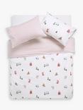 John Lewis ANYDAY Santa on Skis Duvet Cover Set