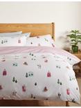 John Lewis ANYDAY Santa on Skis Duvet Cover Set