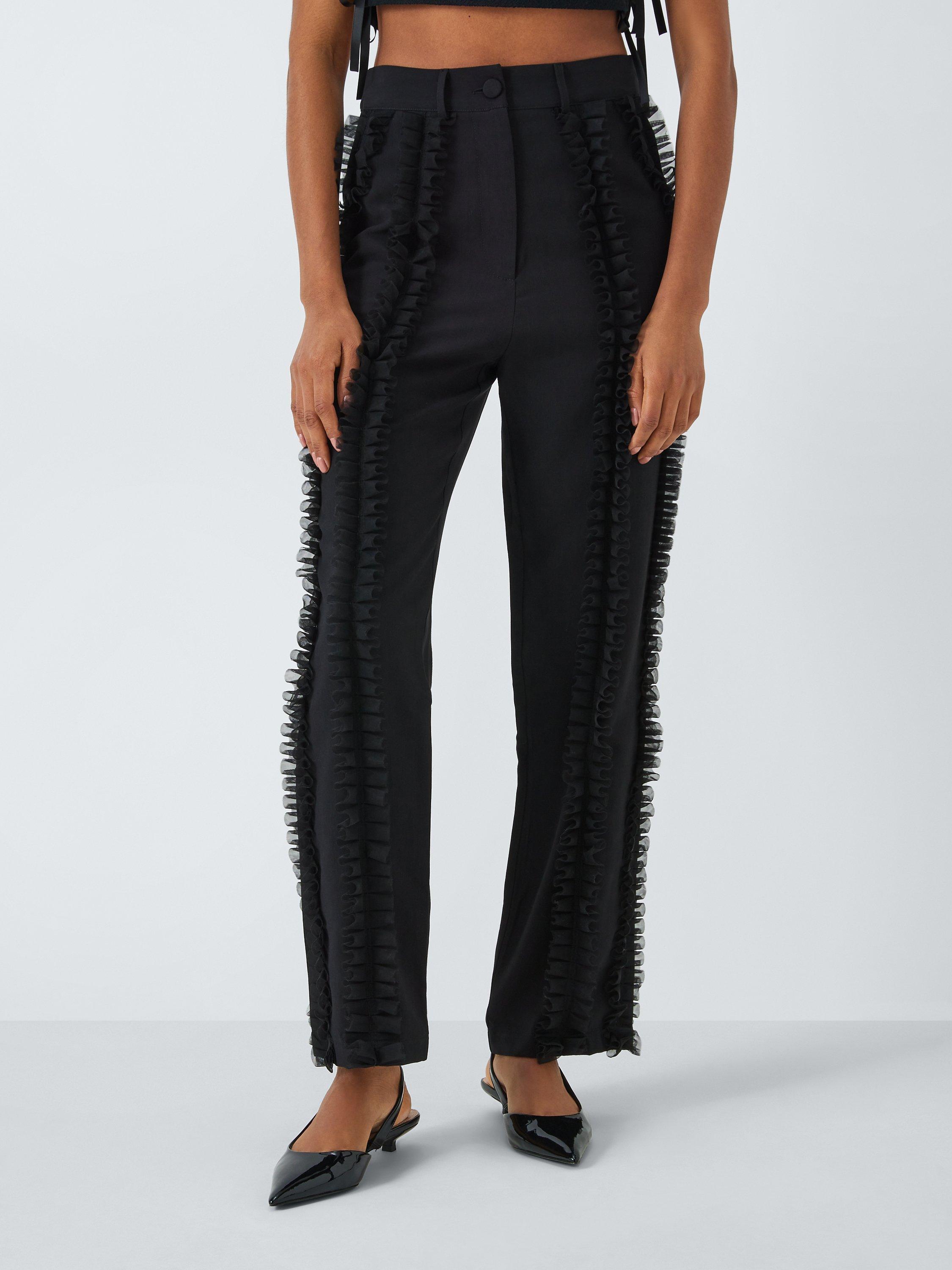 Sister Jane Ruffle Trousers, Black