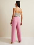 Phase Eight Elandra Wide Leg Trousers, Pink