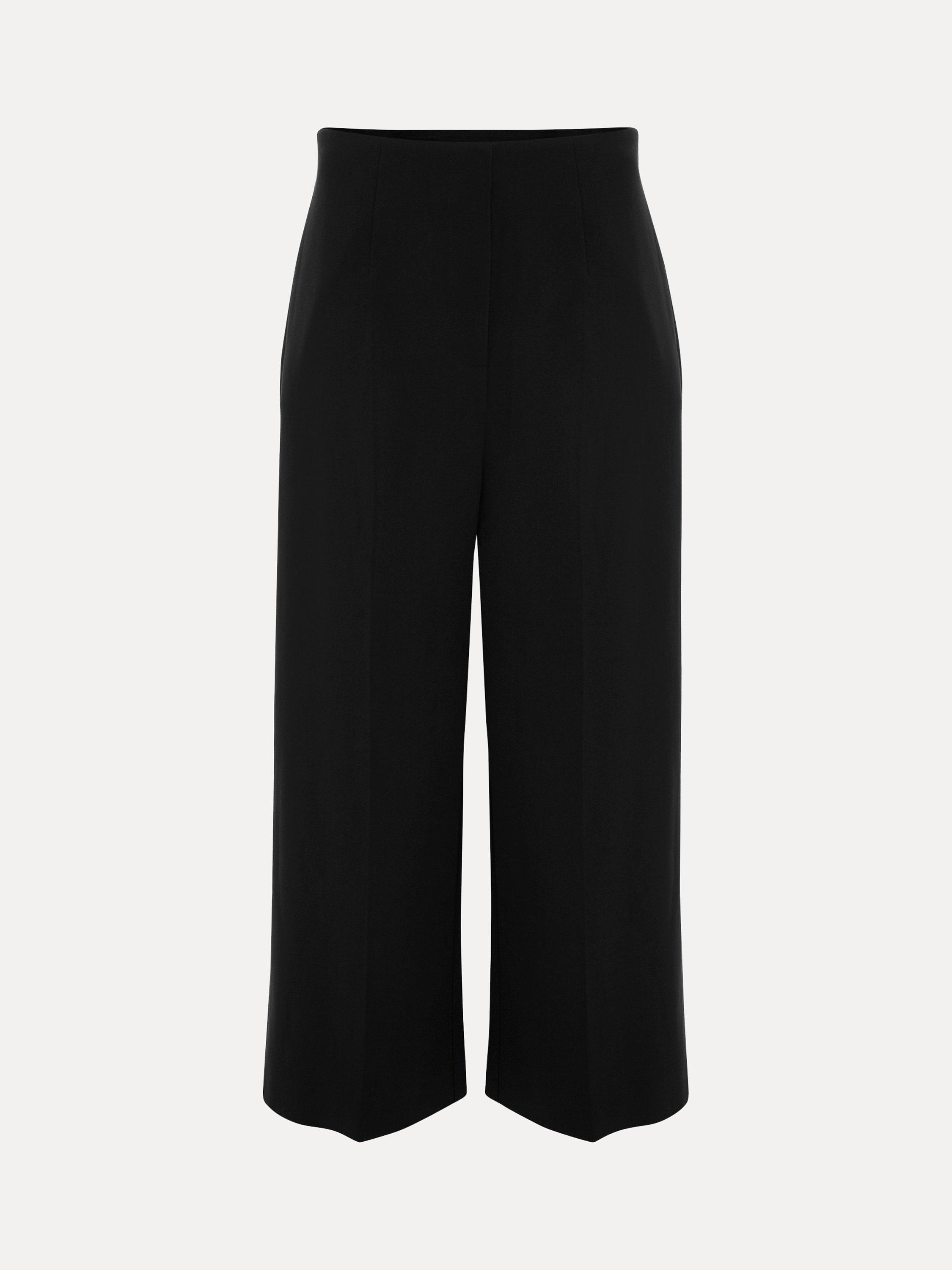 Phase Eight Aubrielle Clean Crepe Culottes, Black, 8