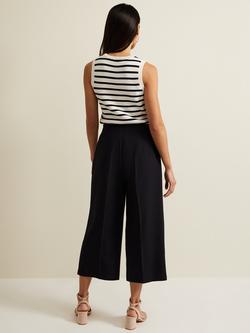 Phase Eight Aubrielle Clean Crepe Culottes - view 2, Navy