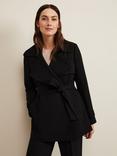 Phase Eight  Demi Drapey Coat, Black