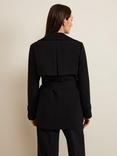 Phase Eight  Demi Drapey Coat, Black