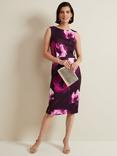 Phase Eight Christie Floral Scuba Midi Dress, Midi