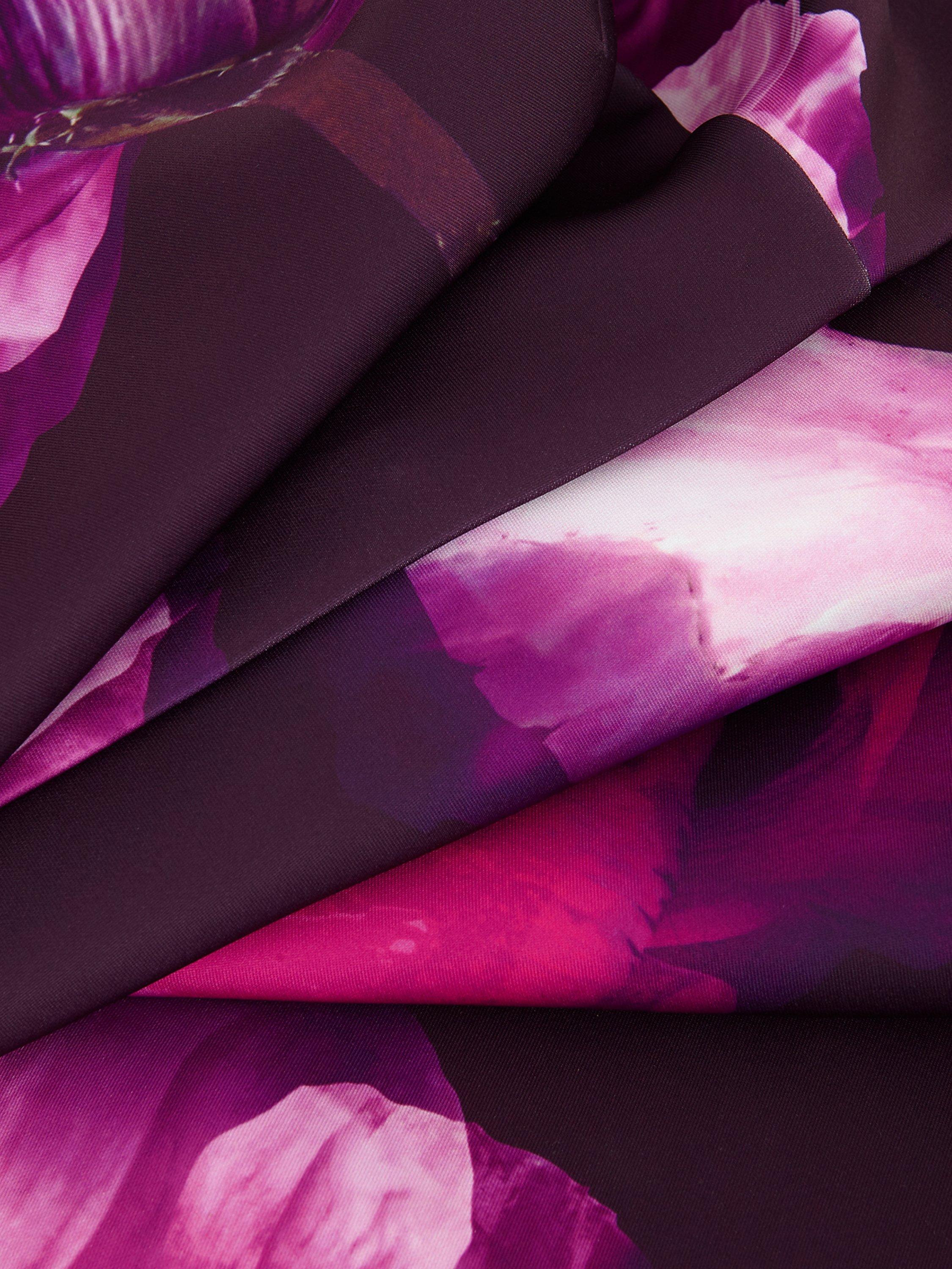 Product image 6 of 7, which shows Phase Eight Christie Floral Scuba Midi Dress, Multi, 20