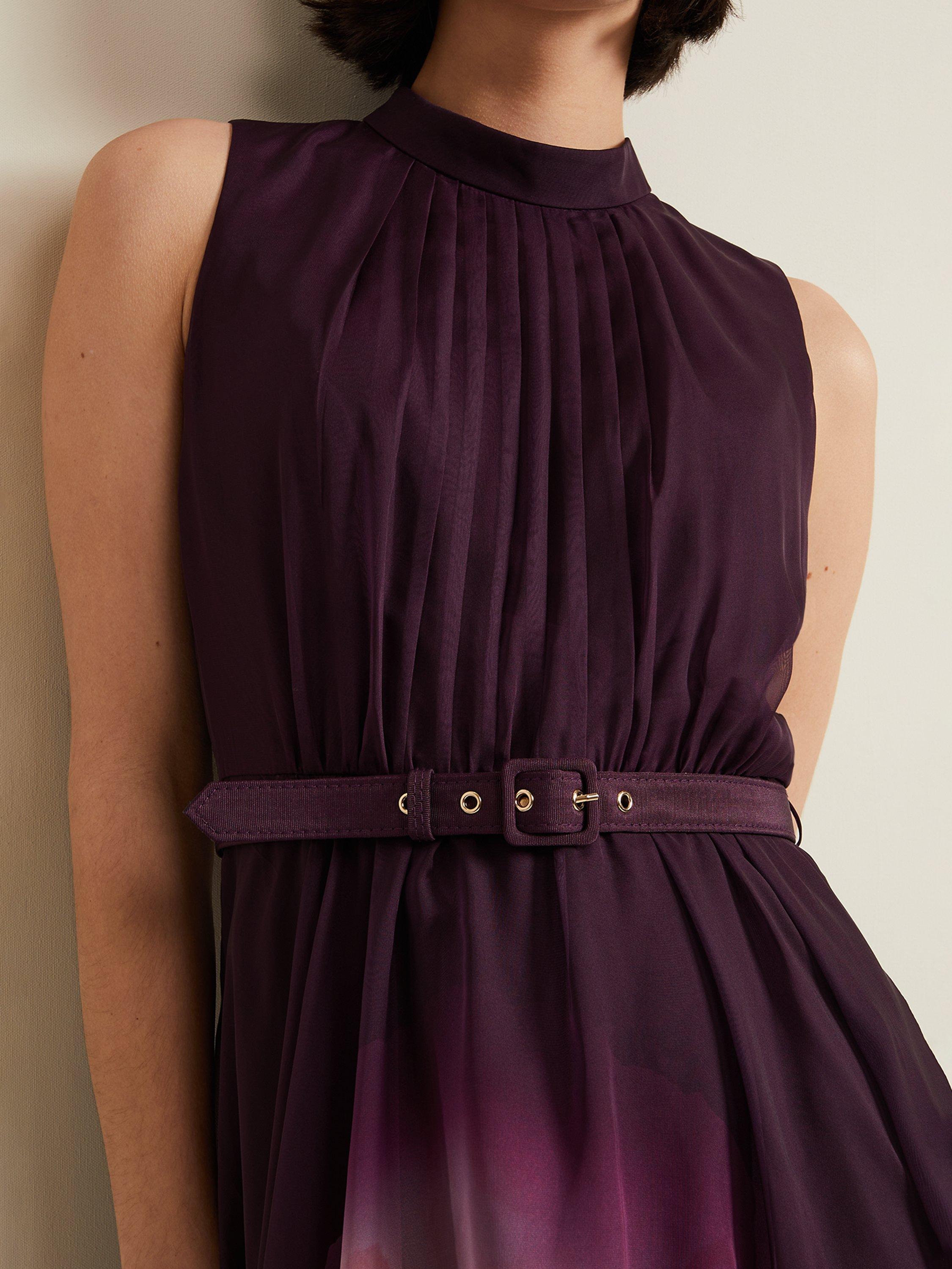 Product image 4 of 9, which shows Phase Eight Bethany Midi Dress, Multi, 18