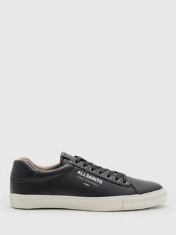 AllSaints Underground Leather Trainers, Black