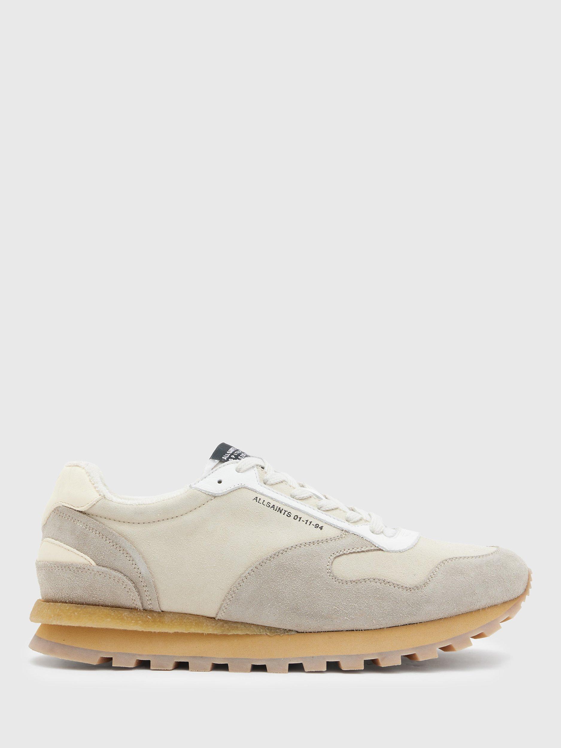 AllSaints Rimini Low Top Trainers, Chalk White