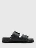 AllSaints Sian Leather Footbed Sandals