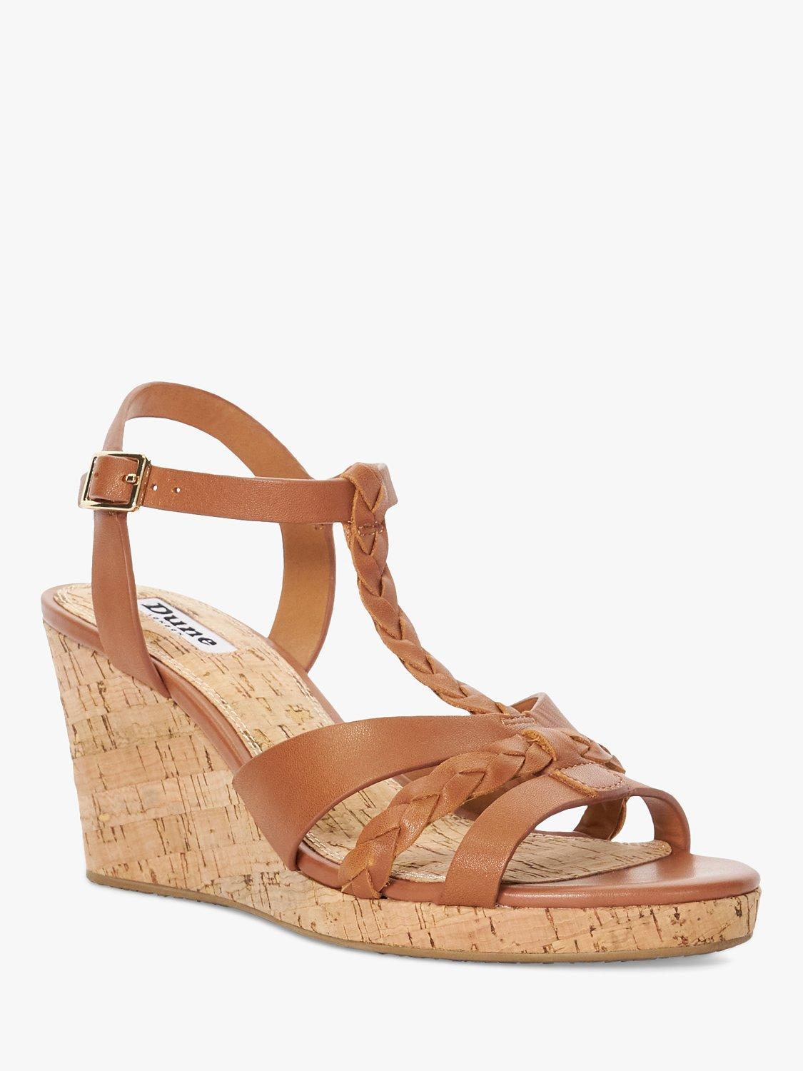 Dune brown wedges sales