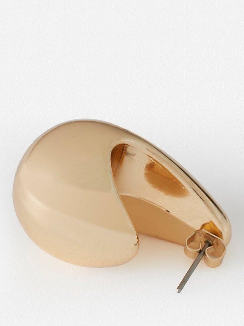 Mint Velvet Teardrop Dome Earrings, Gold