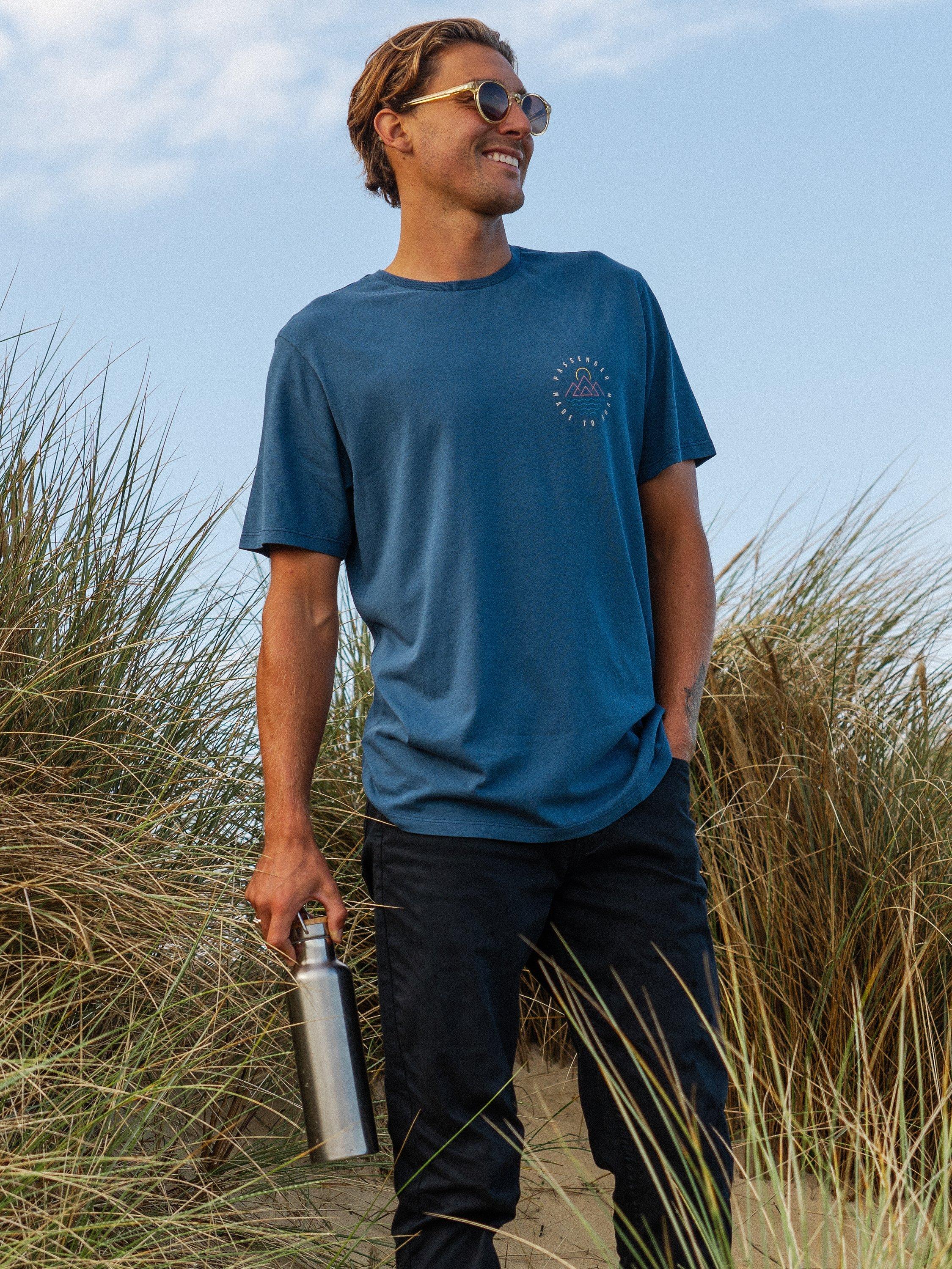 Passenger Escapism Short Sleeve T-Shirt, Dark Denim