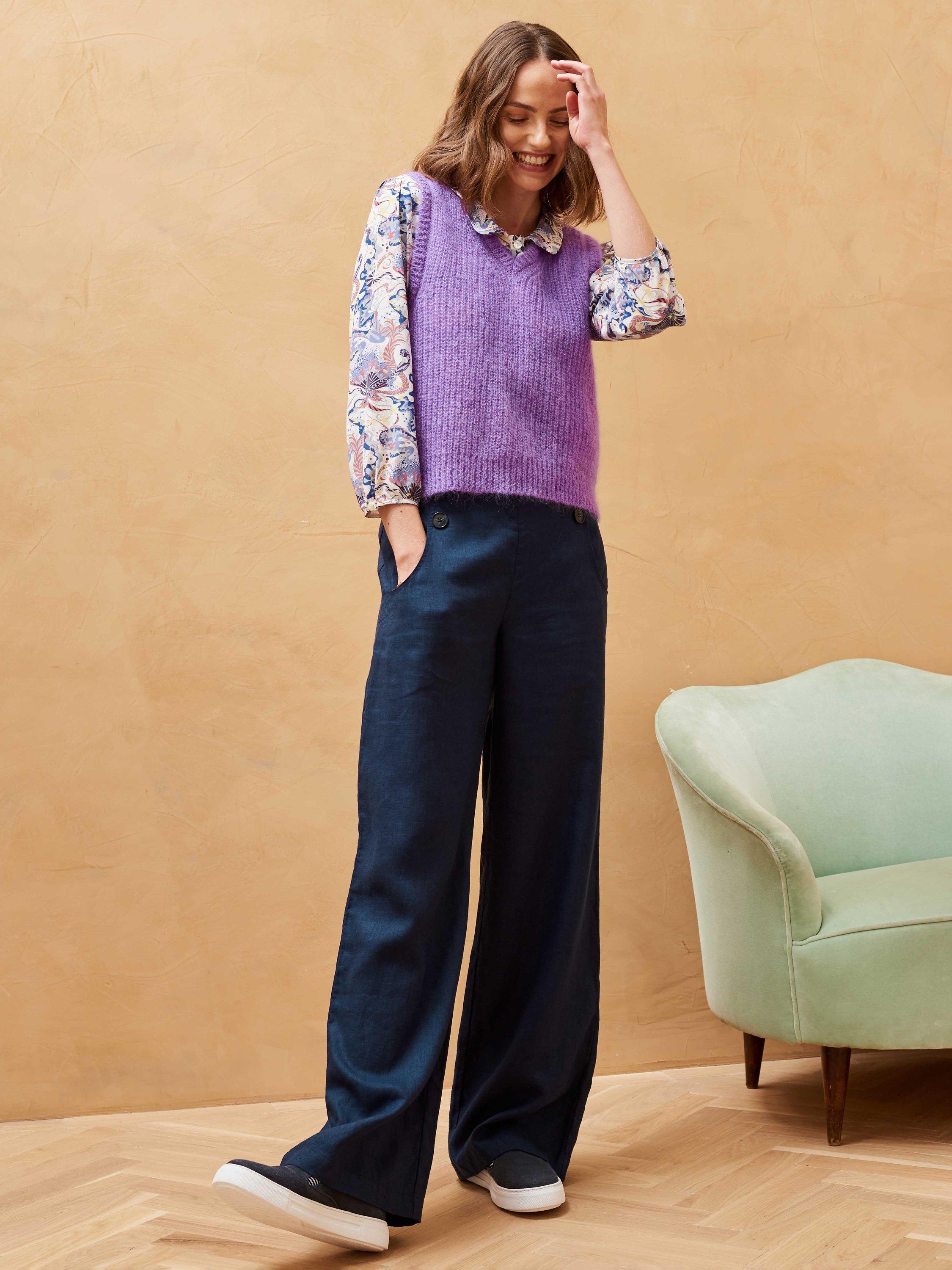 Brora linen trousers clearance