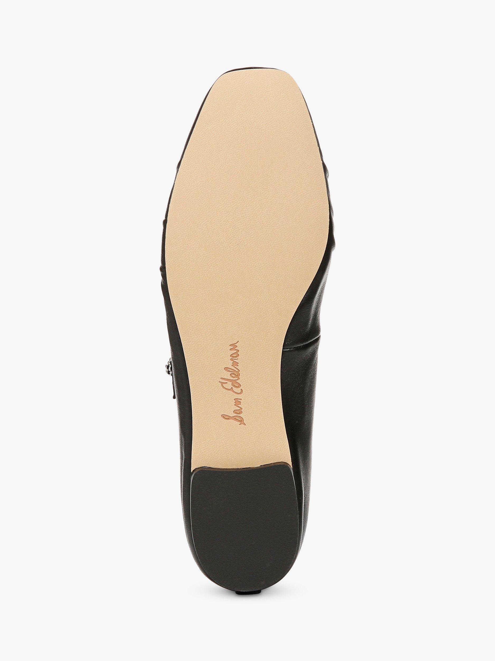 Product image 6 of 6, which shows Sam Edelman Micah Leather Mary Jane Shoes, Black, 3