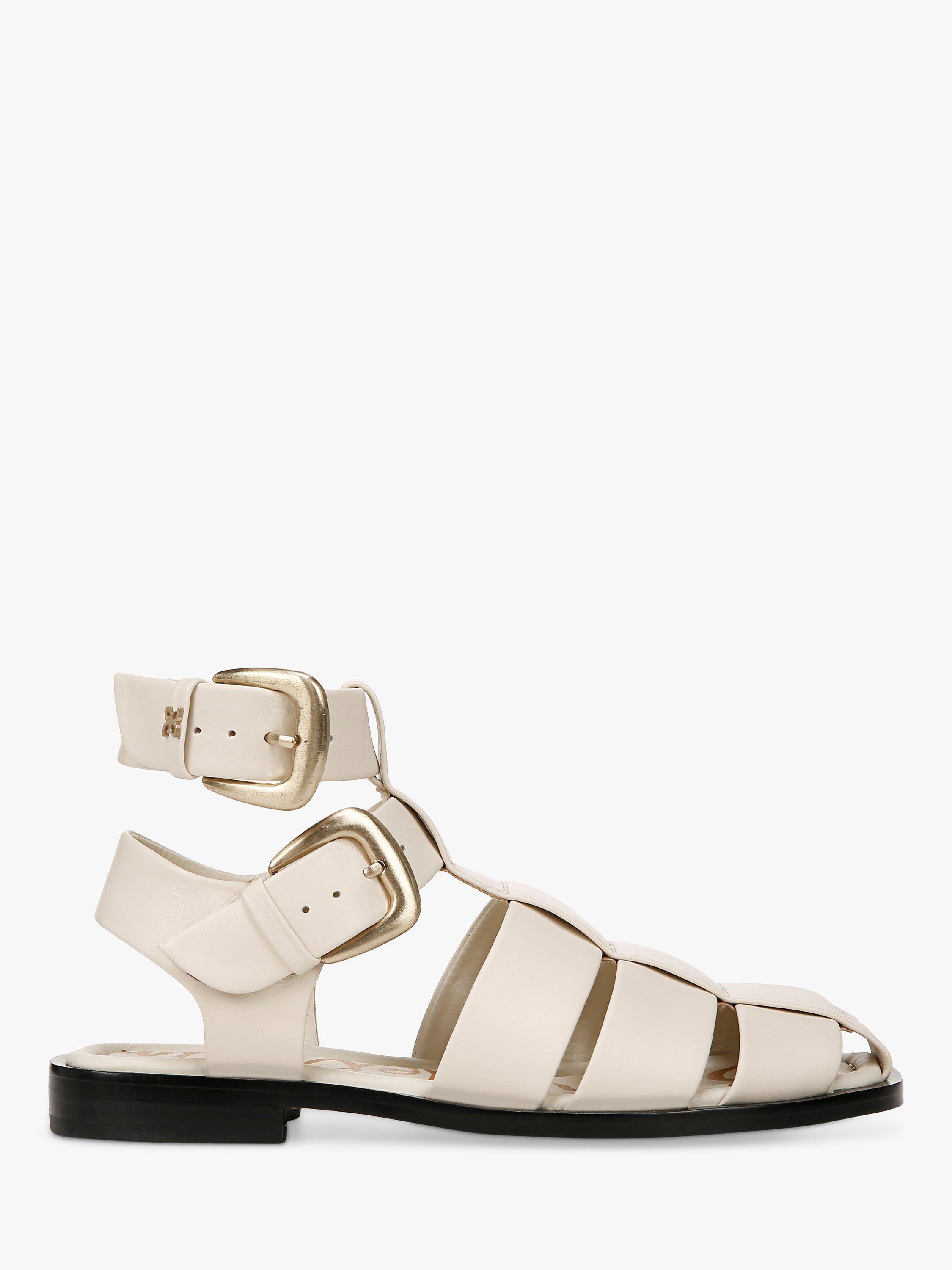 Sam Edelman Dawn Leather Gladiator Sandals Modern Ivory