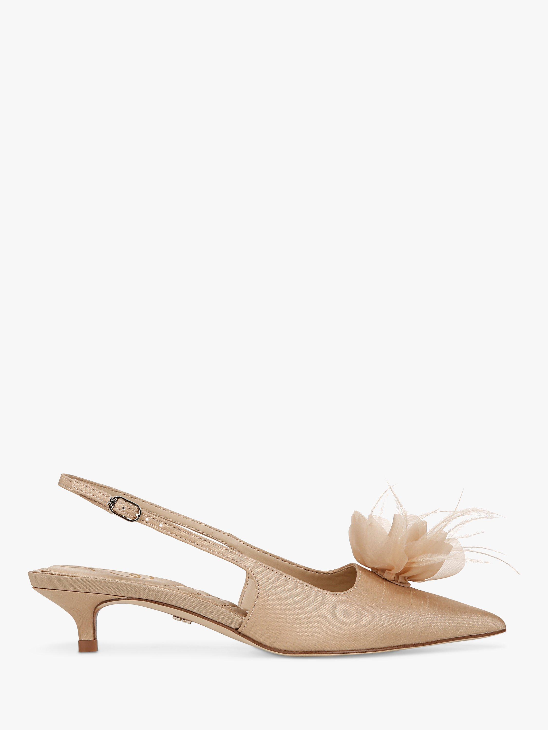 Sam Edelman Faye Slingback Court Shoes Ecru