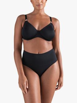 Nudea High Waist Second Skin Stretch Briefs, Black
