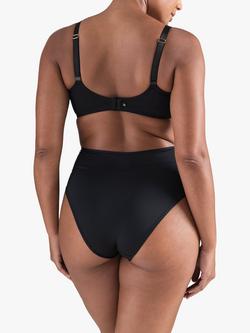 Nudea High Waist Second Skin Stretch Briefs - view 2, Black