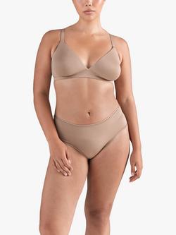 Nudea Mid Rise Second Skin Stretch Bikini Brief, Bare 03