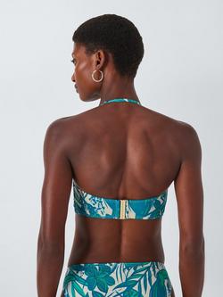 John Lewis Birds of Paradise Bikini Top, White/Multi - view 2, White/Multi