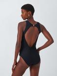 John Lewis High Neck Swimsuit, Black