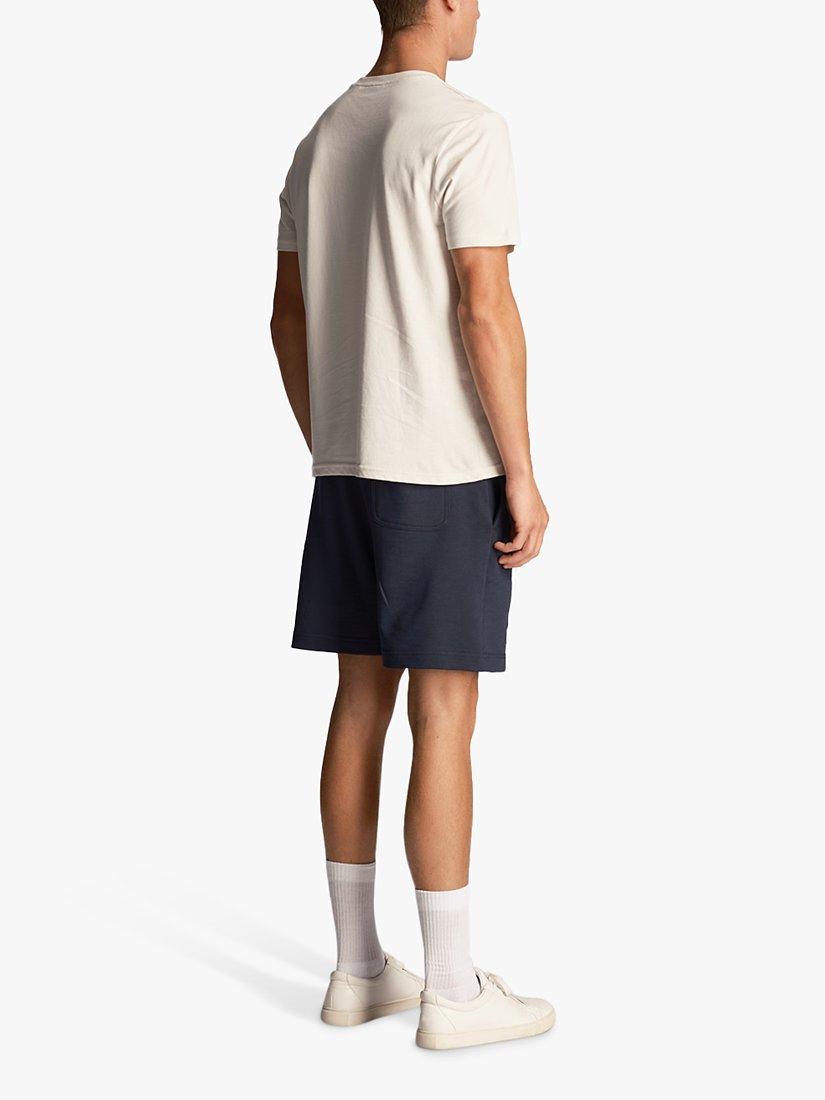 Product image 2 of 5, which shows Lyle & Scott Cotton Slub Shorts, Dark Navy, XS