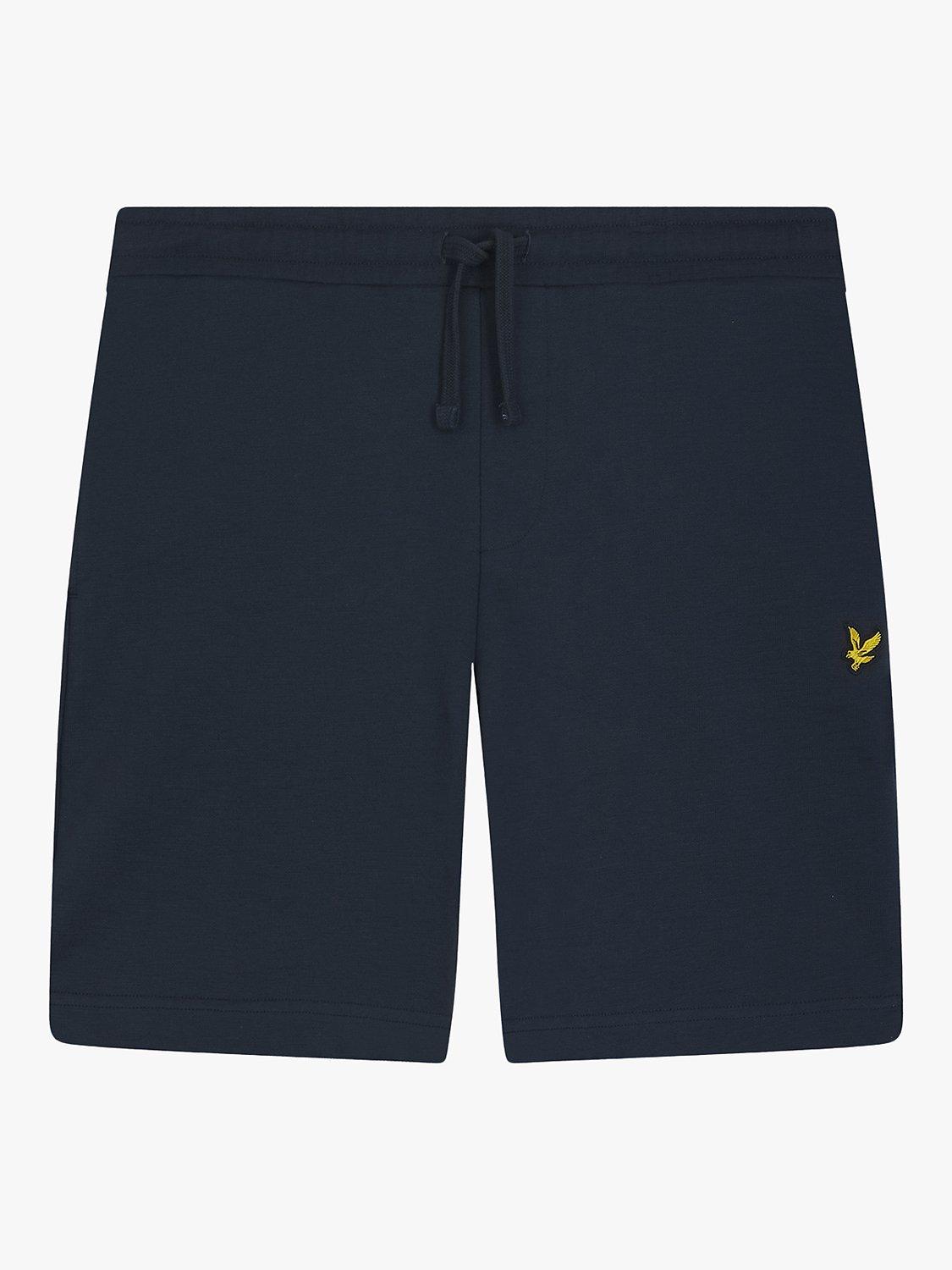 Product image 3 of 5, which shows Lyle & Scott Cotton Slub Shorts, Dark Navy, XS