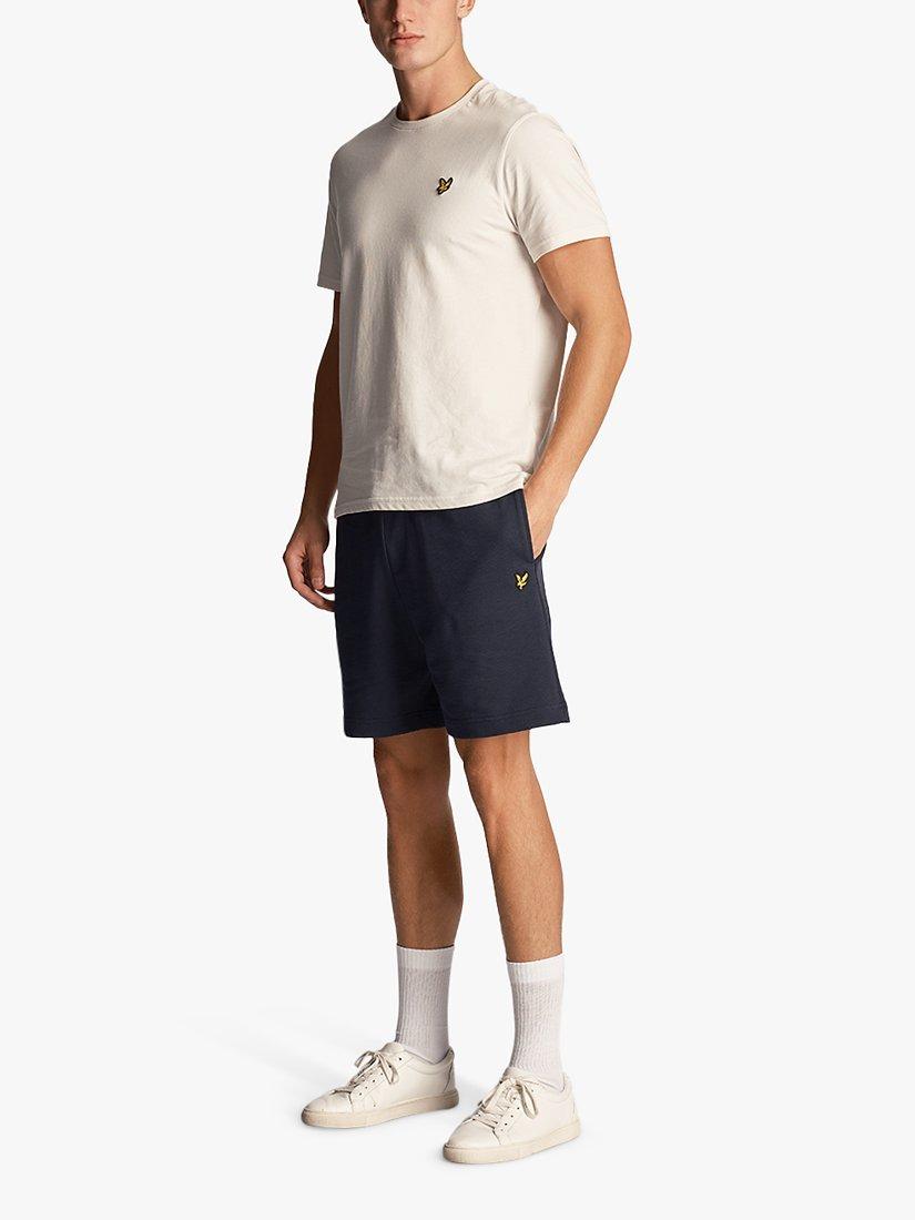 Product image 4 of 5, which shows Lyle & Scott Cotton Slub Shorts, Dark Navy, XS