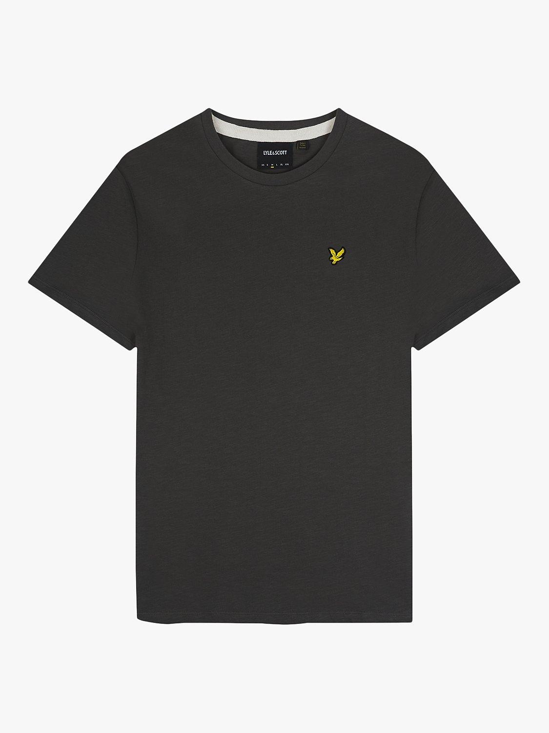 Product image 1 of 1, which shows Lyle & Scott Slub Short Sleeve T-Shirt, Gunmetal, XS