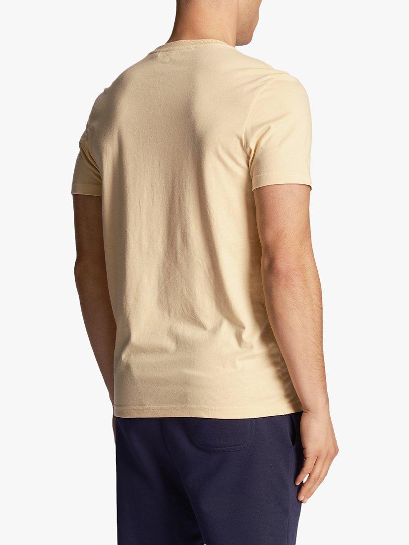 Product image 2 of 5, which shows Lyle & Scott Martin Short Sleeve T-Shirt, Sand Dune, S