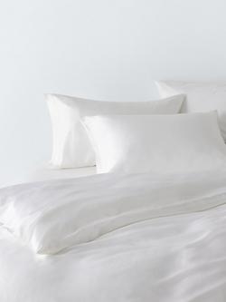John Lewis The Ultimate Collection Luxury Organic Mulberry Silk Duvet Cover, White