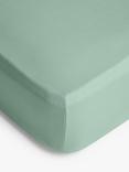 John Lewis Pure Cotton Deep Fitted Sheet, Nettle