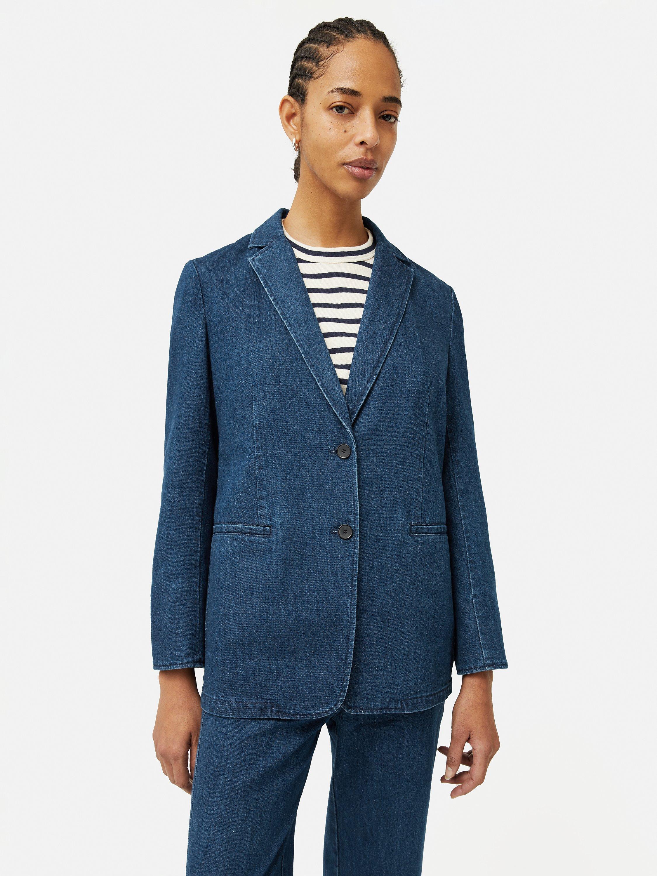 Jigsaw Denim Tailored Jacket Indigo