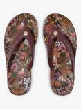 FitFlop Jim Thompson Leather IQ Flip Flops, Java Brown