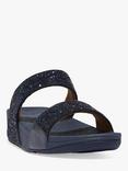 FitFlop Lulu Glitter Slider Sandals, Navy