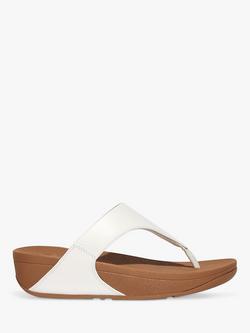FitFlop Lulu Toe Post Sandals, White, White