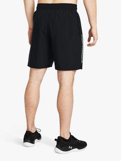 Under Armour Lightweight Woven Shorts, Black/White - view 2, Black/White