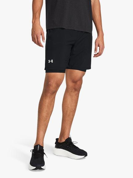 Under Armour Launch 2-in-1 Running Shorts, Black/Reflective, Black/Reflective