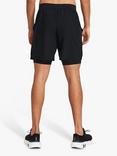 Under Armour Launch 2-in-1 Running Shorts, Black/Reflective