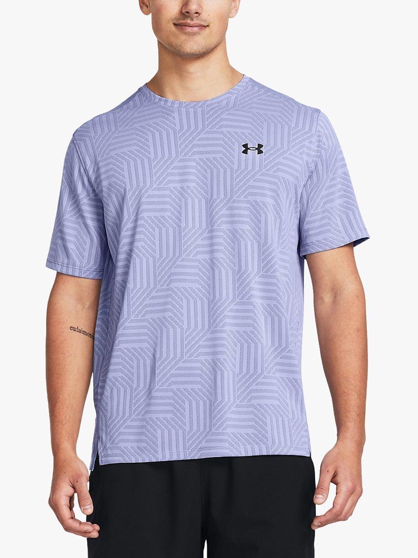 Under Armour Tech Vent Geotessa Short Sleeve Training Top, Starlight/Black