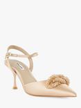 Dune Cassima Satin Stiletto Heel Court Shoes, Mink