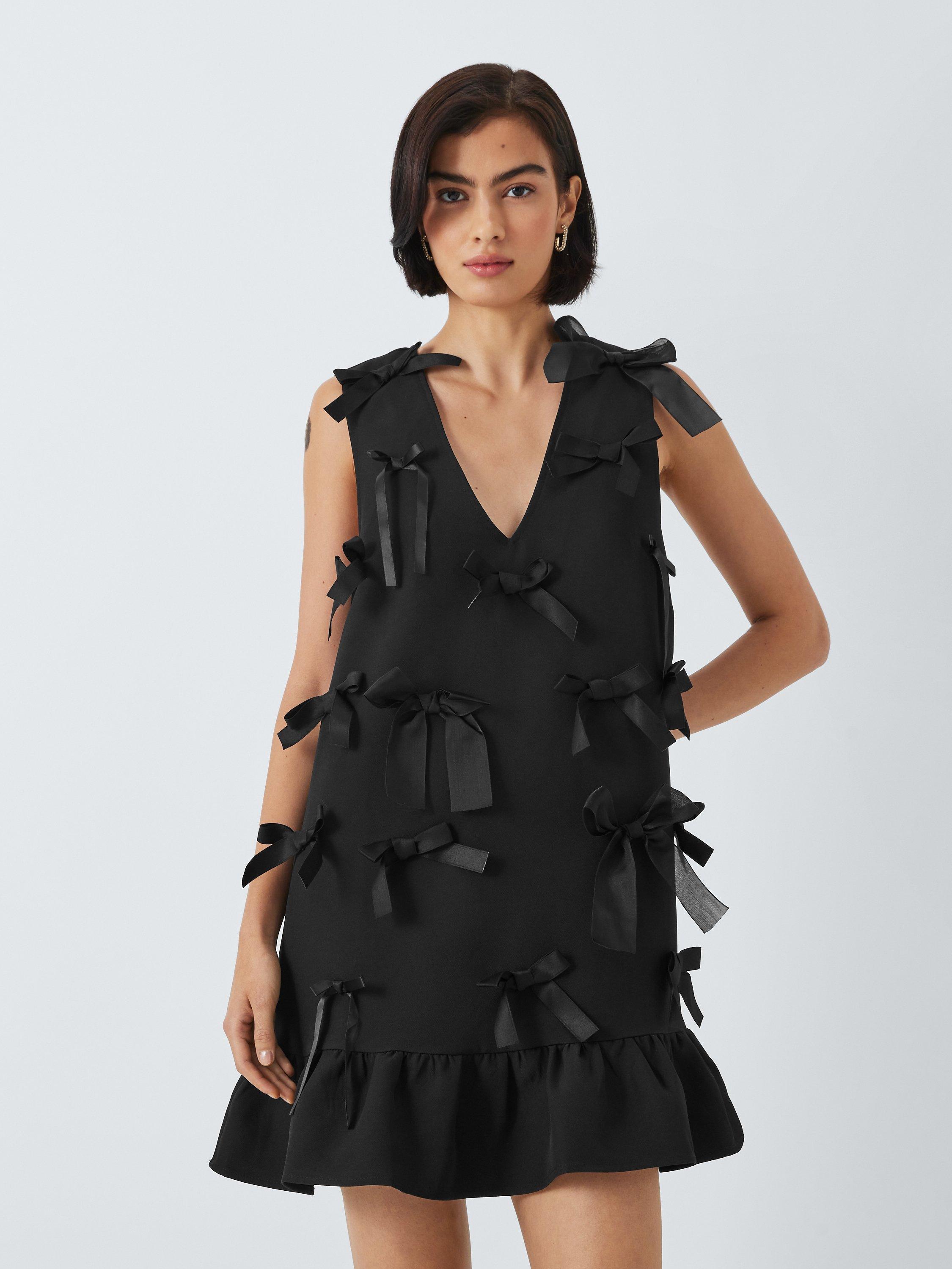 Sister Jane Butter Bow Mini Dress, Black