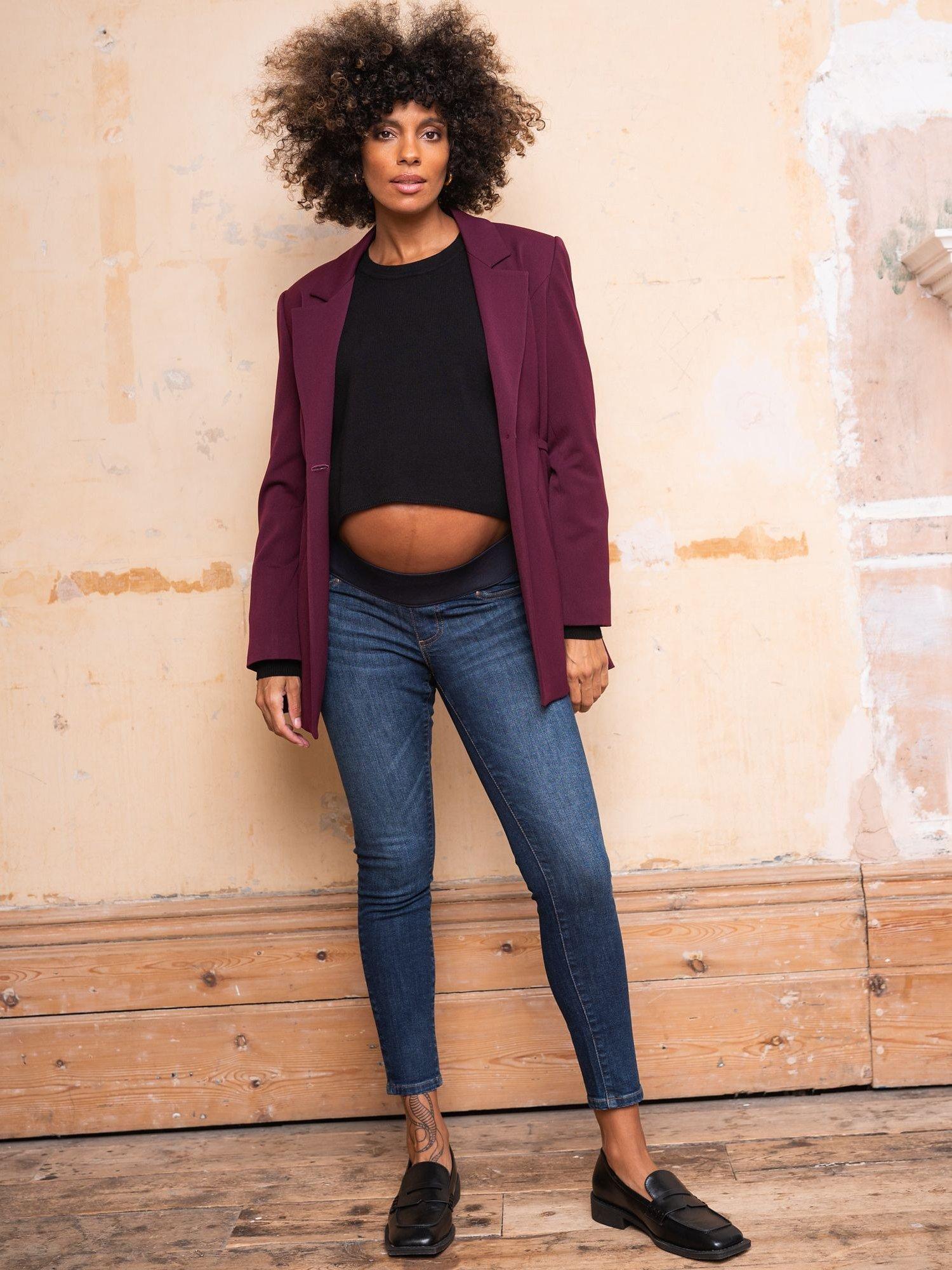 Seraphine Zeph Skinny Under-Bump Maternity Jeans, Indigo