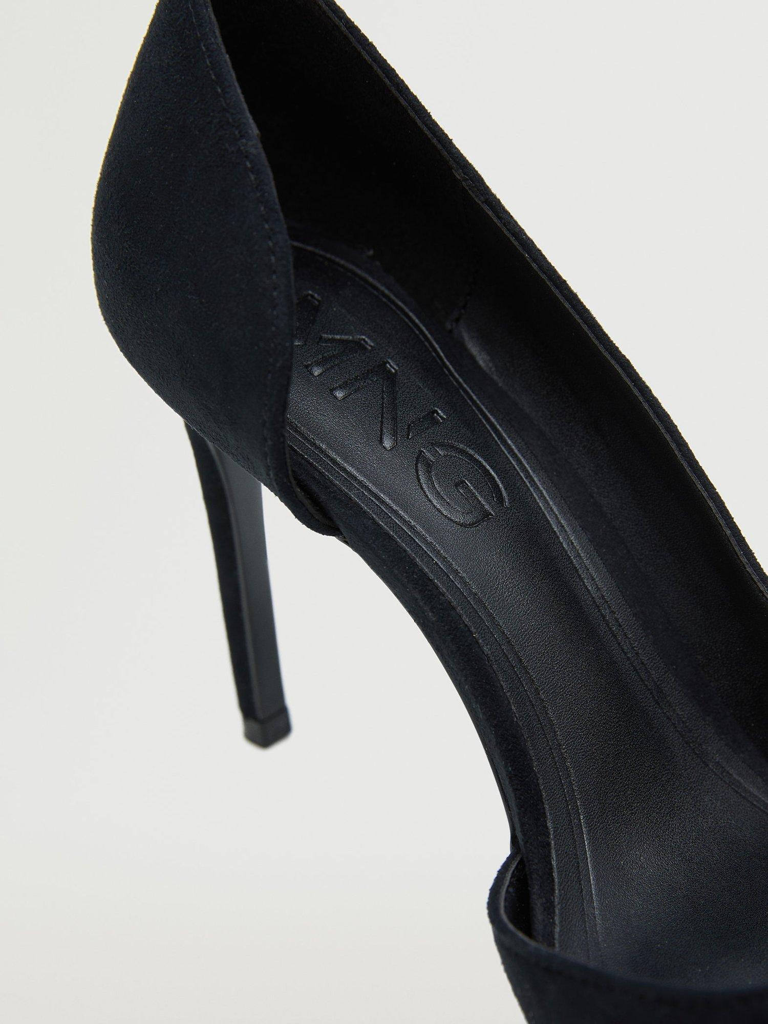 Product image 6 of 6, which shows Mango Audrey Pointed Courts, Black, 9