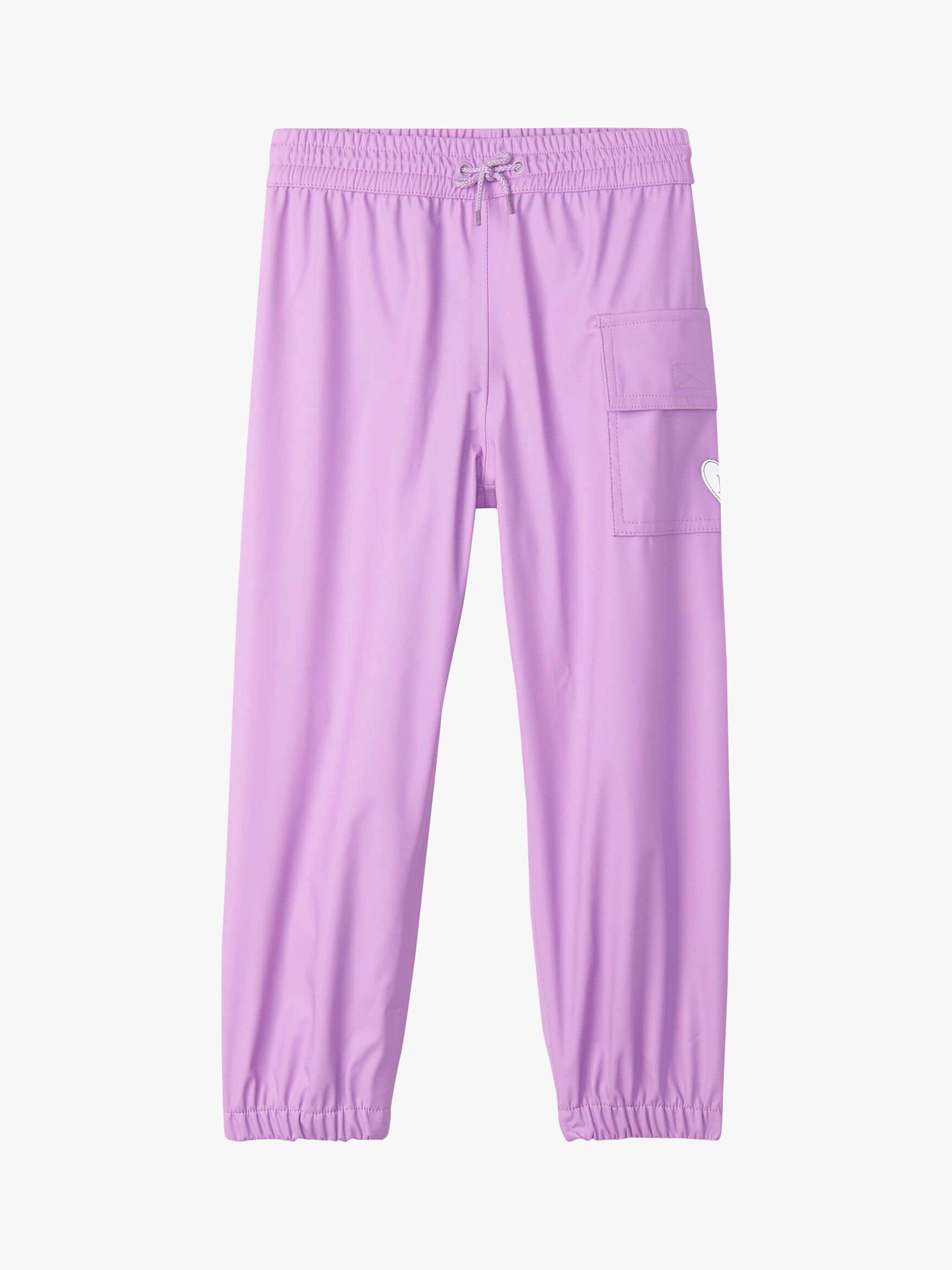 Hatley Kids' Waterproof Splash Trousers, Sheer Lilac